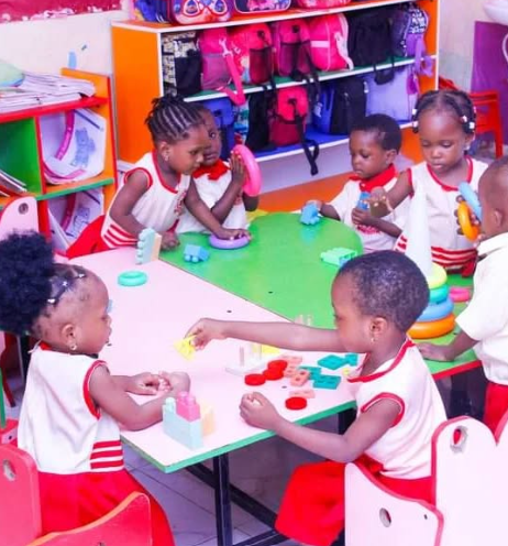 Modern classroom at Bosede Idehen Academy